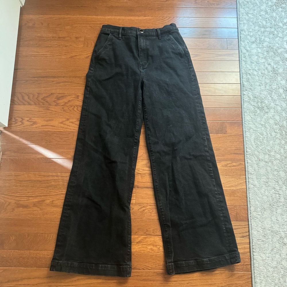 Ann Taylor Jeans - "The Trouser" Black Wide-Leg